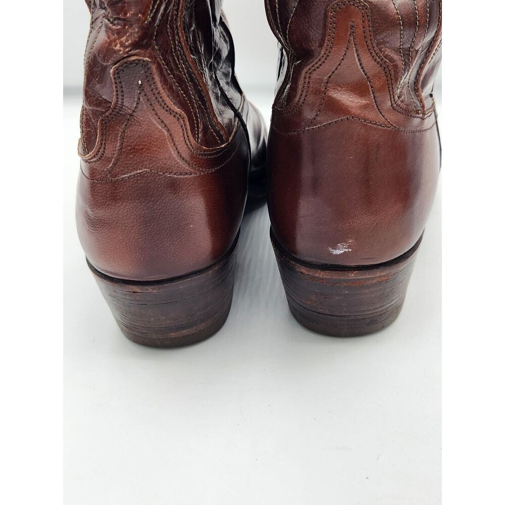 Vintage Dan Post Brown Cowboy Western Boots 6683 Mens Sz 9 D - Picture 6 of 15